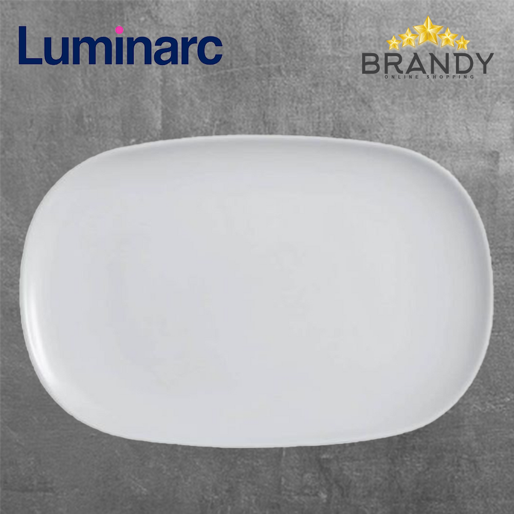 Diwali Grey Oval Plate 34x24cm