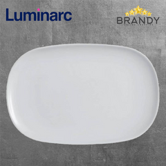 Luminarc Diwali Granit Oval Plate 35 x 24 cm V2329 Grey