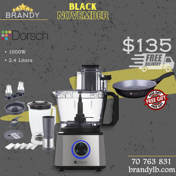 Food Processor 2.4L FP-78 + Free Frypan 22cm