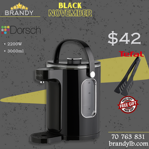 Electric Dispenser - Fast Heating Water WD-300 + Free Tefal Tongs