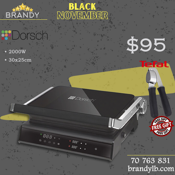 Sandwich Grill ST-50, 180° BBQ Option + Free Tefal Garlic Press