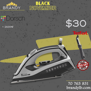 Steam Iron PowerMax IR-500, Adjustable Steam + Free Tefal Peeler