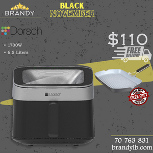 Air Fryer Digital Top View XXL 6.5L AF250 + Free Grill 34cm