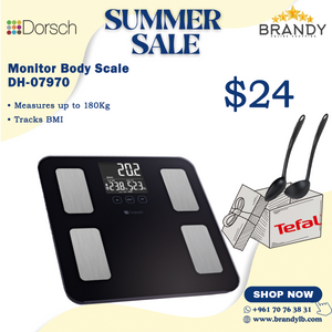 Body Monitor Scale BM-103 + Free 2 Tefal Utensils