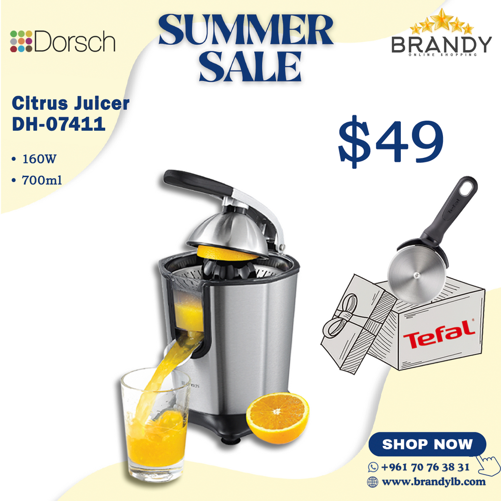 Citrus Juicer CJ-160 + Free Tefal Pizza Cutter