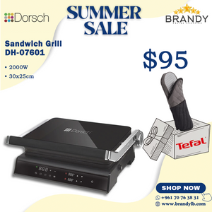 Sandwich Grill ST-50, 180° BBQ Option + Free Tefal Gloves