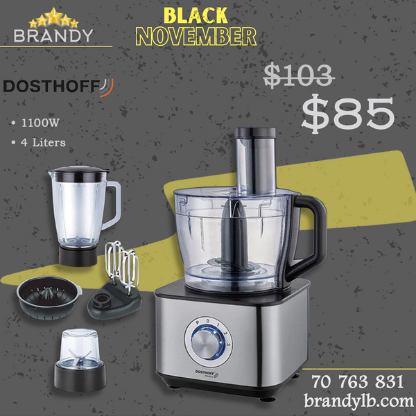 Food Processor 4L FP401 with 9-in-1 Functionality