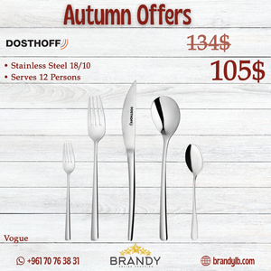 Vogue Cutlery Set 72pcs Stainless Steel