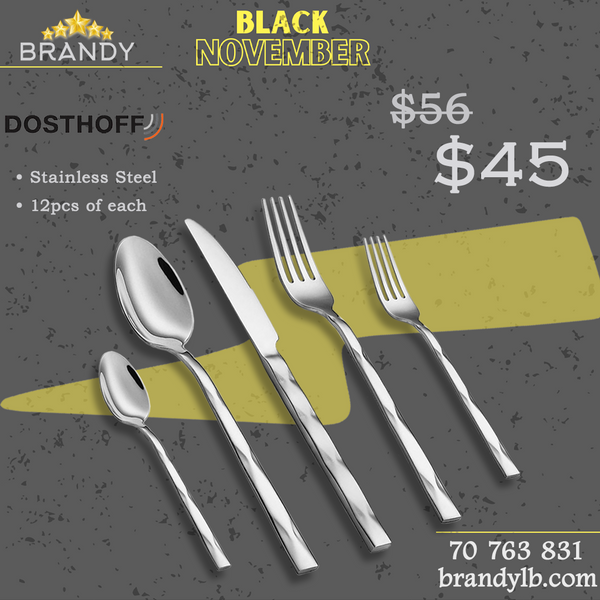 Diamond Cutlery Set 60pcs Stainless Steel