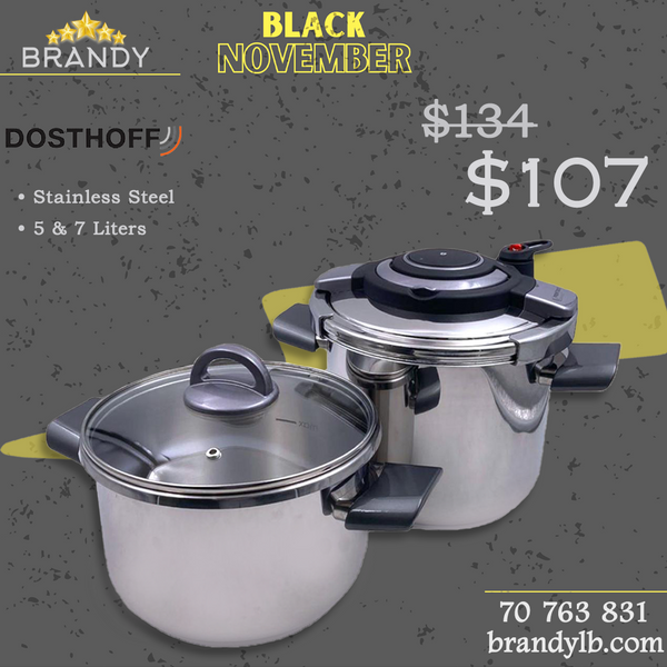 Easy Press Pressure Cooker Set 5L & 7L