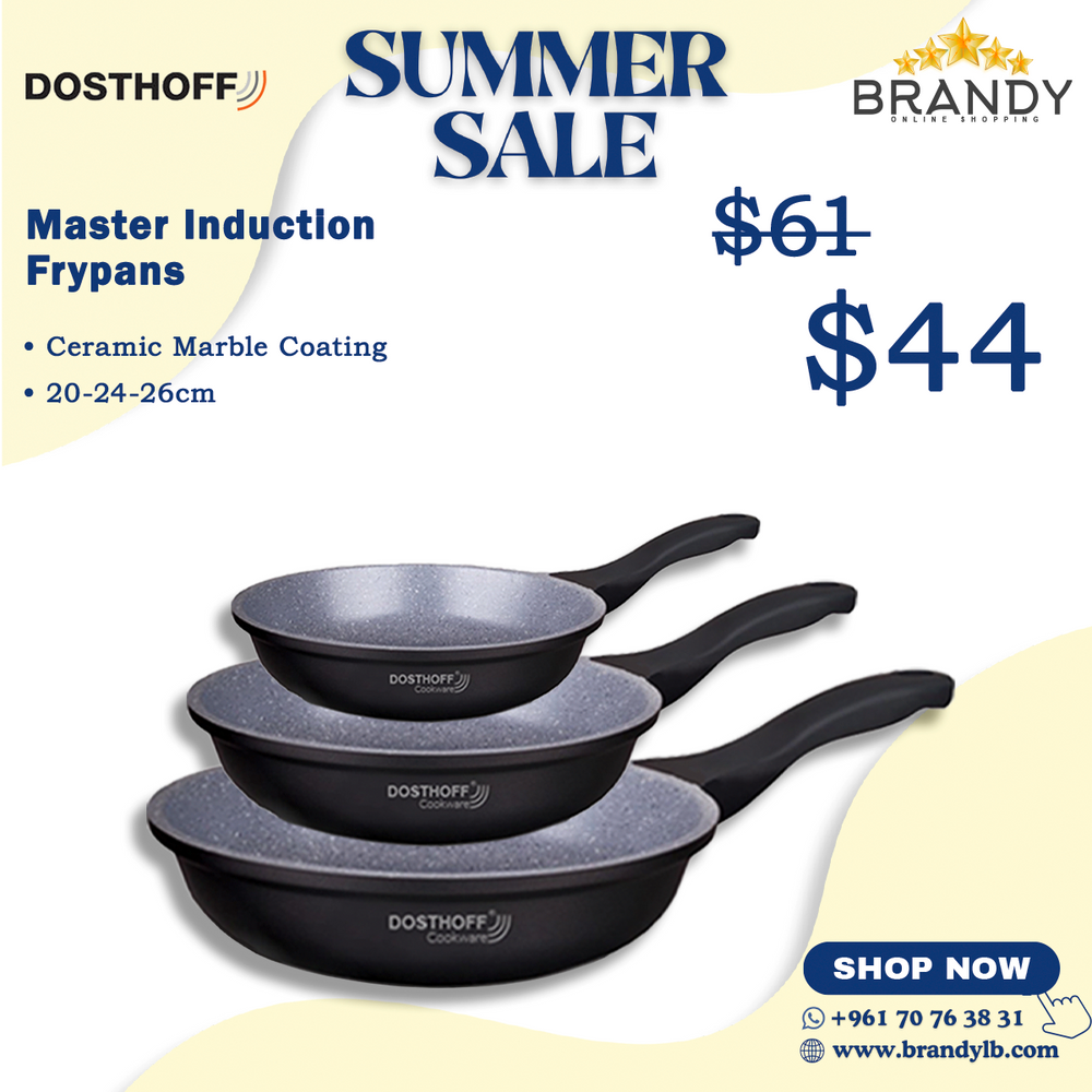 Master Granite Frypans Set 3pcs