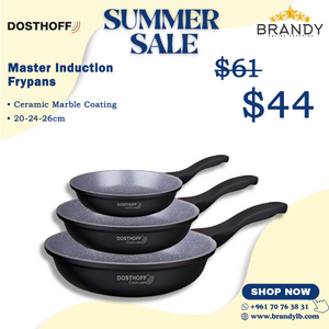 Master Granite Frypans Set 3pcs