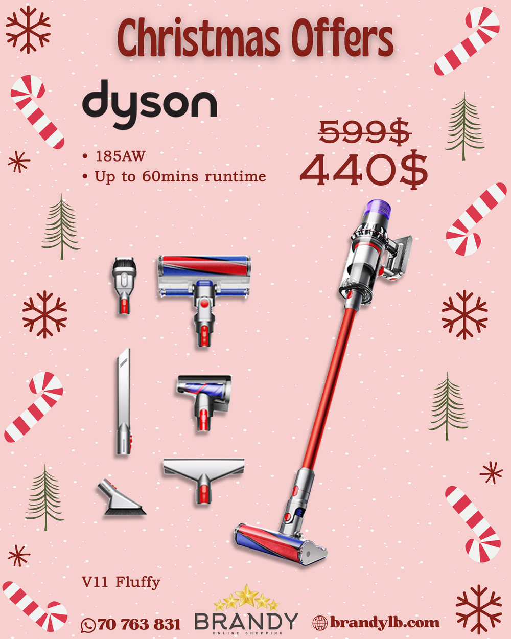 Cordless Stick Vacuum V11 Fluffy