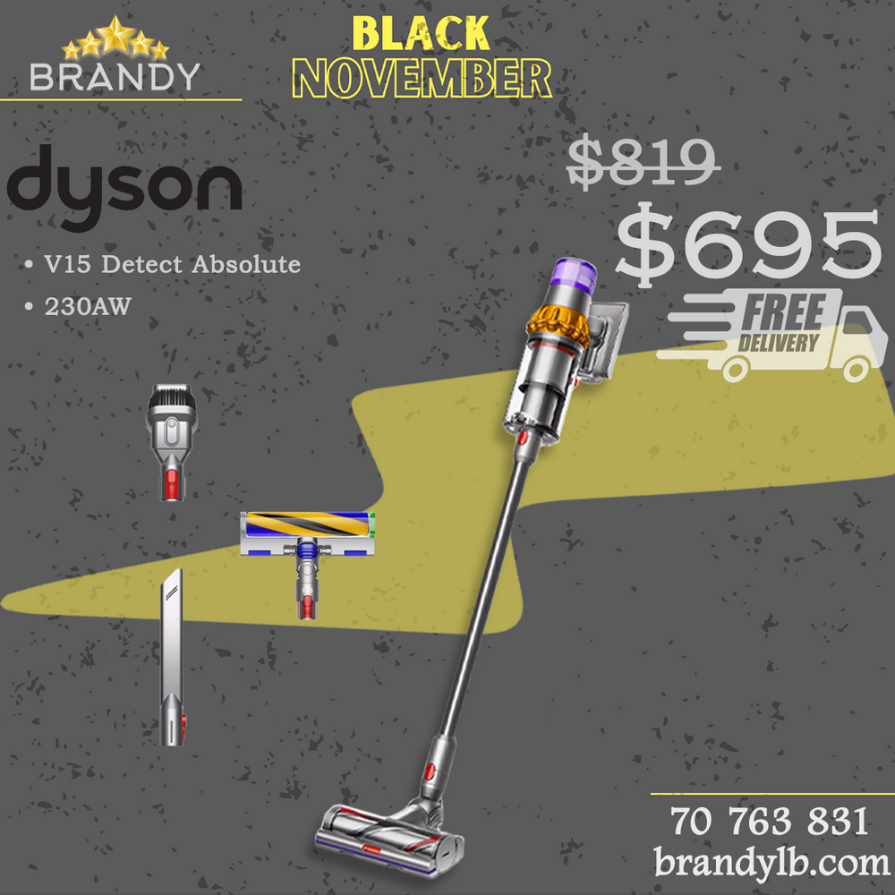 Cordless Stick Vacuum V15 Detect Absolute with LCD Screen
