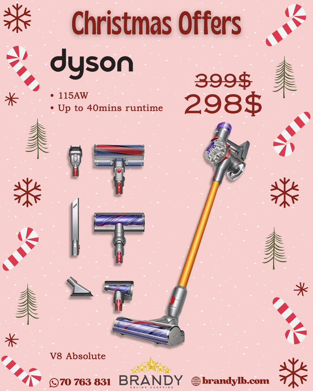 Cordless Stick Vacuum V8 Absolute