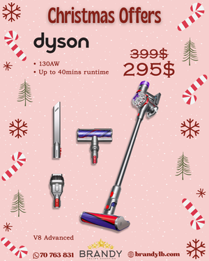 Cordless Stick Vacuum V8 Advanced with LCD Screen & LED Lighting