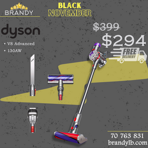 Cordless Stick Vacuum V8 Advanced with LCD Screen & LED Lighting