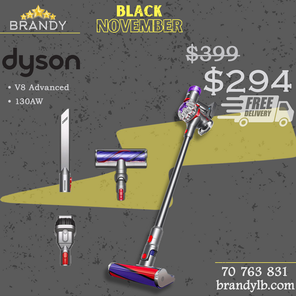 Cordless Stick Vacuum V8 Advanced with LCD Screen & LED Lighting