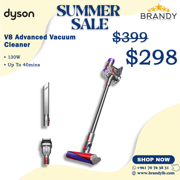 Cordless Stick Vacuum V8 Advanced with LCD Screen & LED Lighting