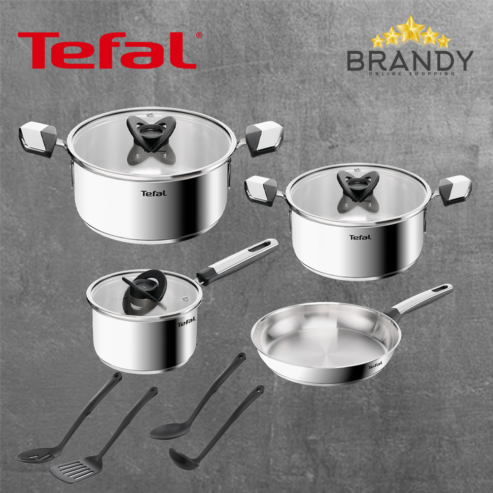 Tefal Emotion+ Stainless Steel Set 11pcs
