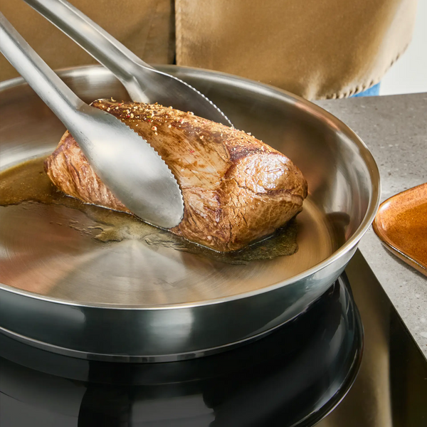Tefal Emotion+ Stainless Steel Frypans Set 24 & 28 cm