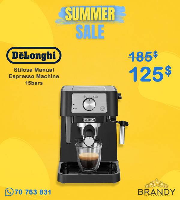De'Longhi Stilosa EC260.BK Manual Espresso Machine 15-bar Black