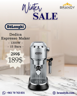 Dedica Espresso Coffee Maker Silver EC685M