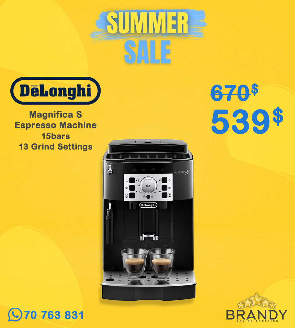 De'Longhi Magnifica S ECAM22.110.B Espresso Machine 15 bar, 1.8L Black