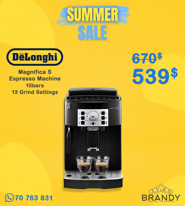 De'Longhi Magnifica S ECAM22.110.B Espresso Machine 15 bar, 1.8L Black