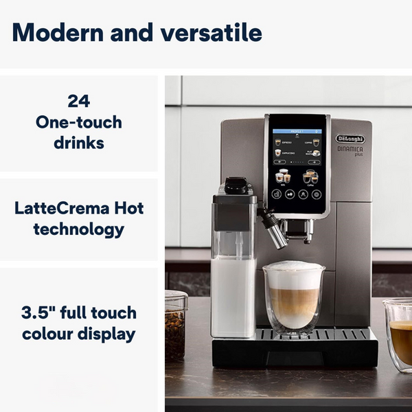 Delonghi Dinamica Plus Automatic Coffee Machine ECAM380.95TBS