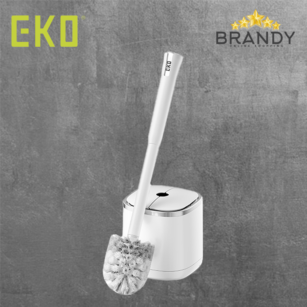 EKO Duo Wing Plastic Toilet Brush White EK5037-WH-1