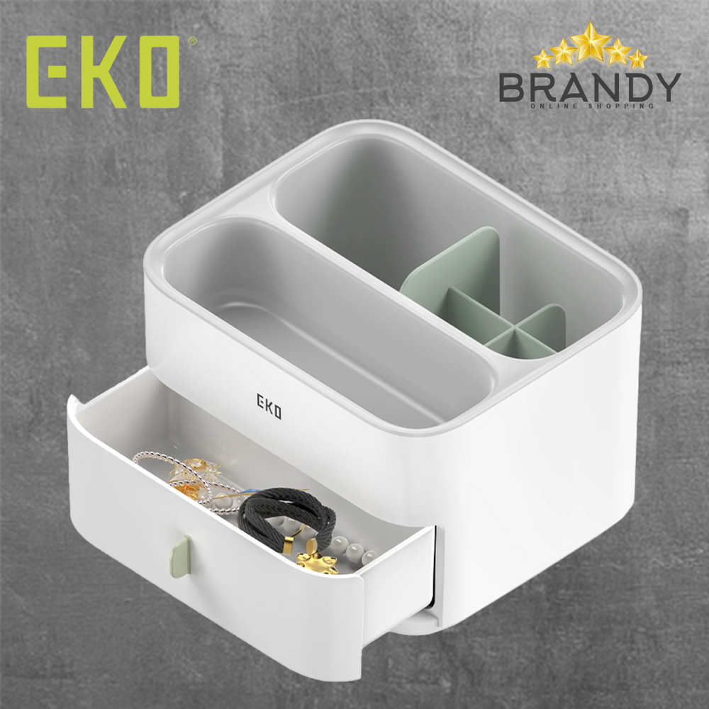 EKO Bento Cosmetic Organizer with Drawer EK6122P-W-1