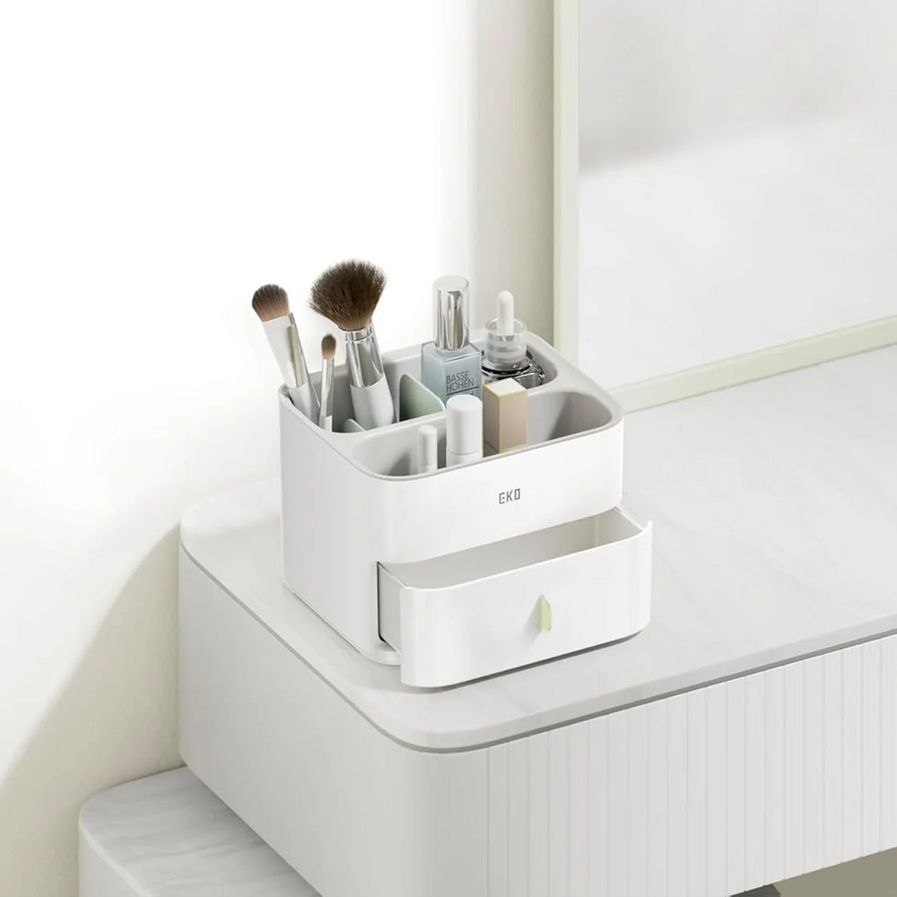 EKO Bento Cosmetic Organizer with Drawer EK6122P-W-1