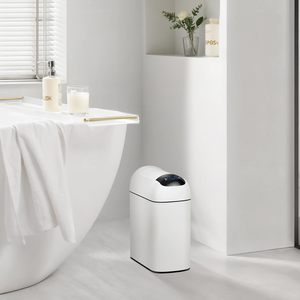 EKO Astro Slim Sensor Bin Matt White 10L EK9100-10L-MWS-2