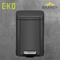 EKO Stella Step Pedal Bin Matte Black - 3 Sizes