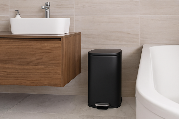 Stella Black Square Bins – 6 & 12 Liters