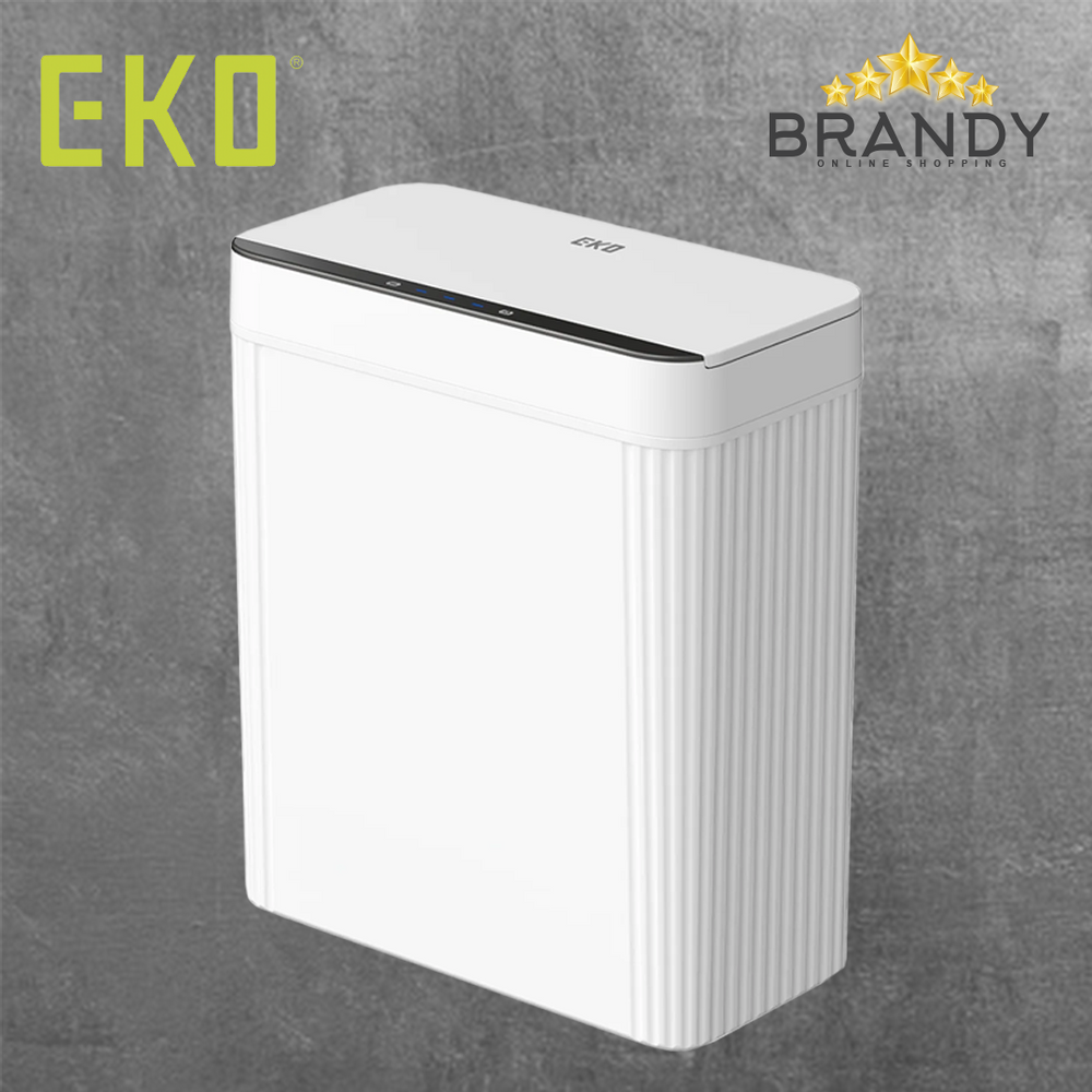 EKO Brio X Sensor Bin Matt White 10L EK9677P-10L-MWS-1