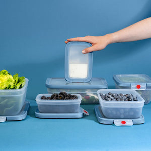 Tefal ONECLICK Food Container Rectangular 1.2 L Leakproof Blue/Coral
