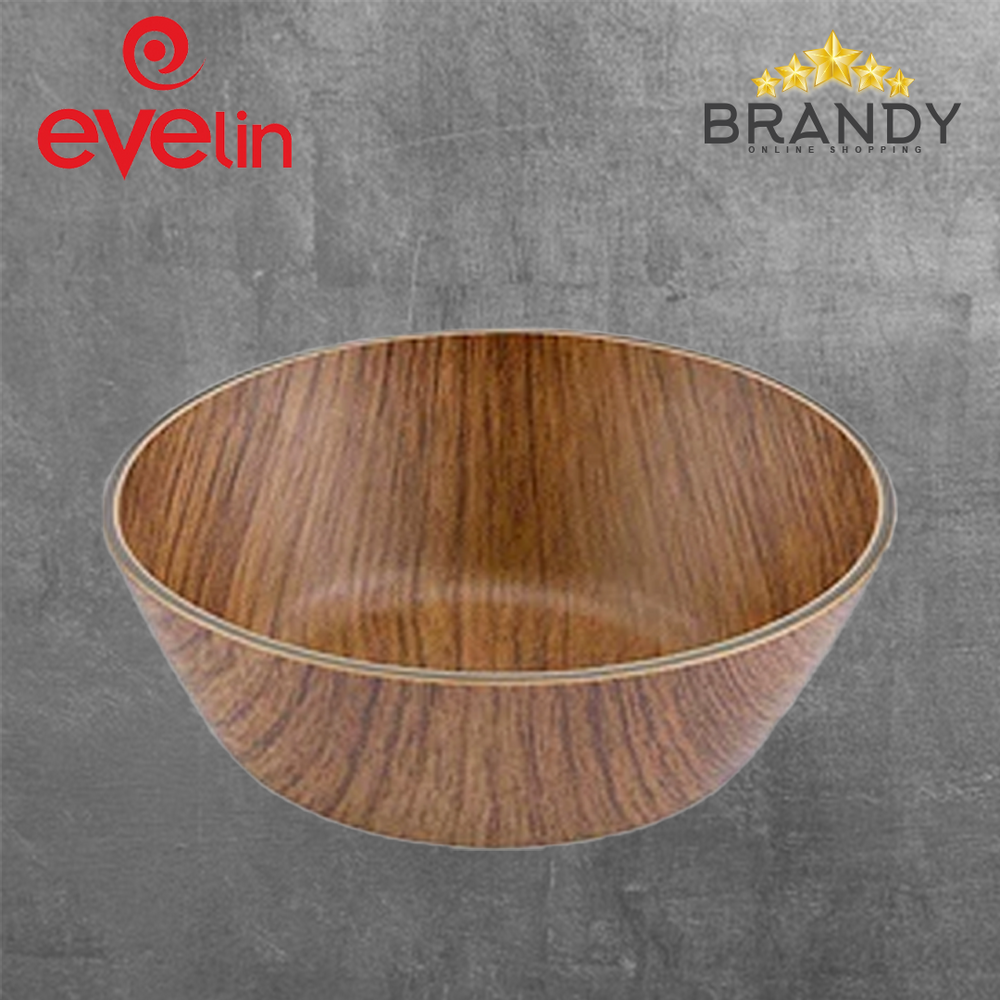 Evelin Round Bowl 10cm Wooden Finish-1
