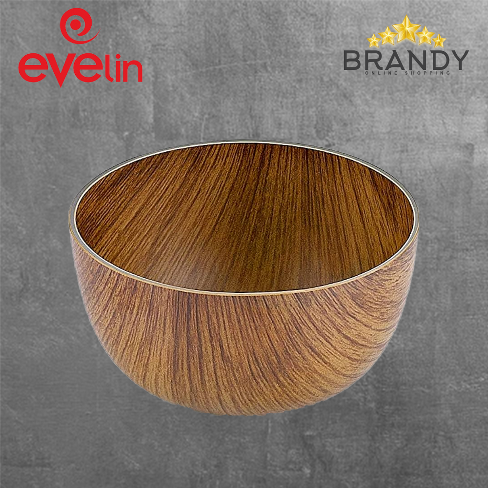 Evelin Round Bowl 12cm Wooden Finish-1