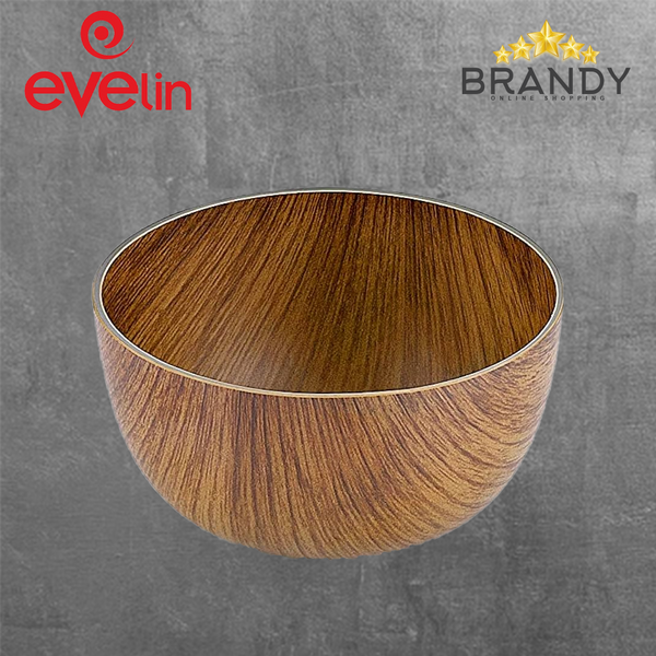 Evelin Round Bowl 12cm Wooden Finish-1