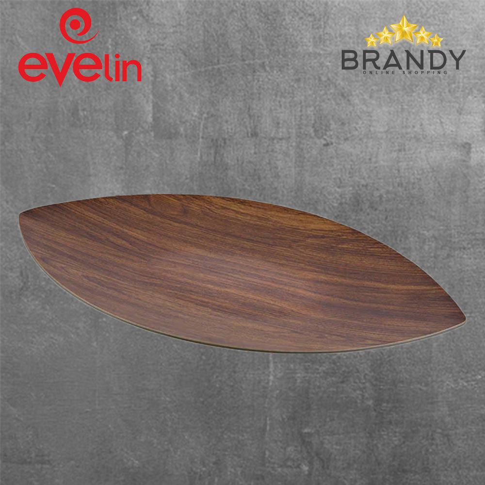 Evelin Oval Platter 45x25cm Wooden Finish-1
