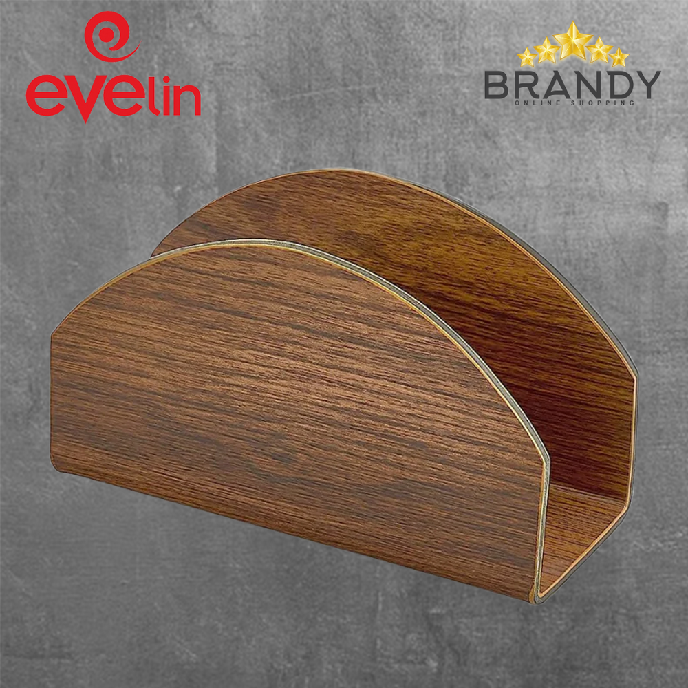 Evelin Tissue Holder Wooden Finish-1