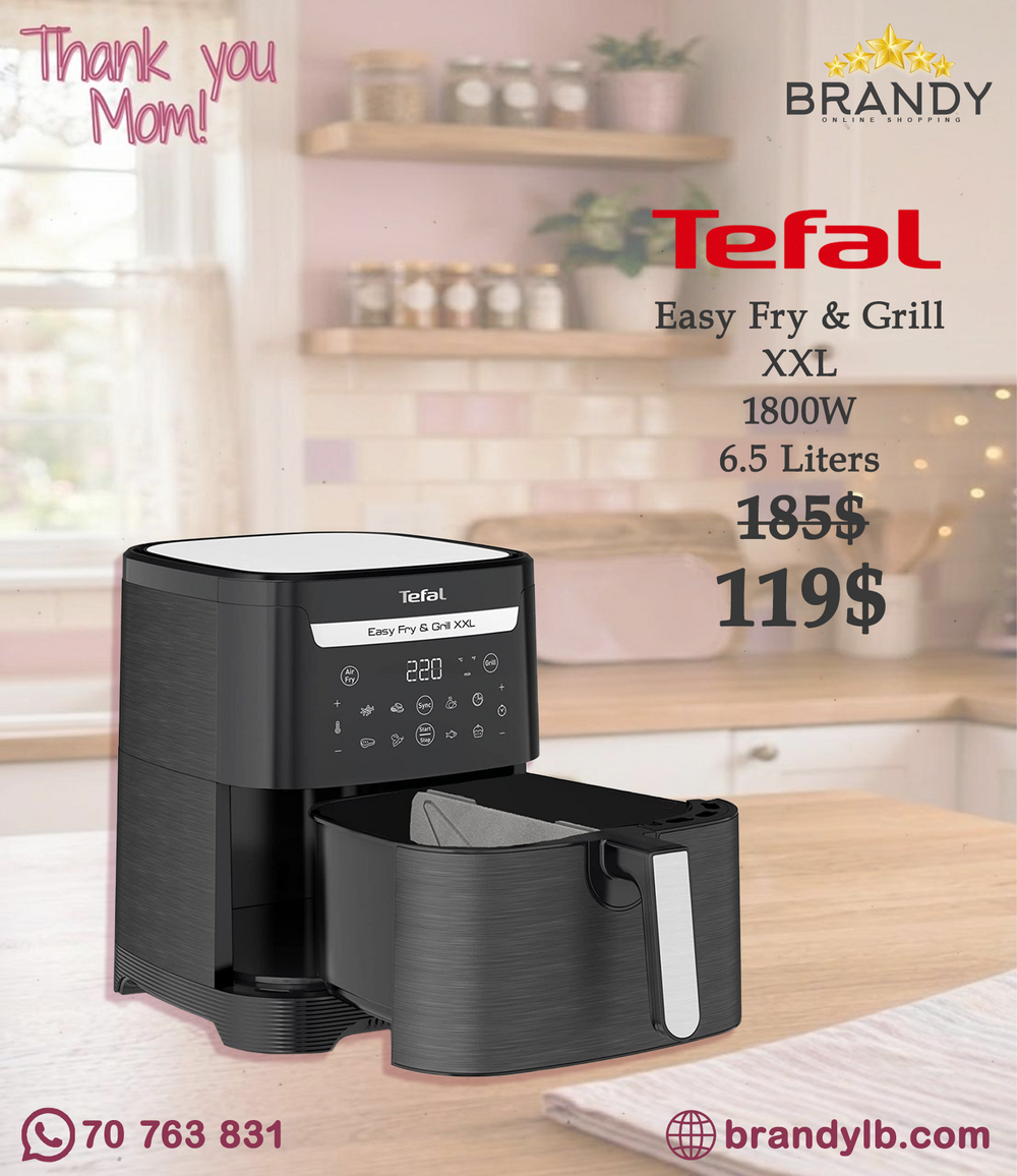 Tefal Easy Fry & Grill Digital XXL EY801815 Air Fryer 6.5L Black
