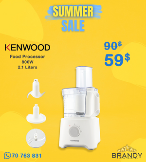 Kenwood MultiPro Compact FDP300WH Food Processor 2.1L 800W White