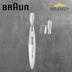 Braun Mini Precision Trimmer FG1106 Eyebrow & Facial Trimmer Battery Silver