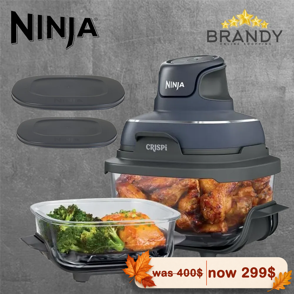 Ninja Crispi 4-in-1 Glass Air Fryer - 2 Containers + Lids