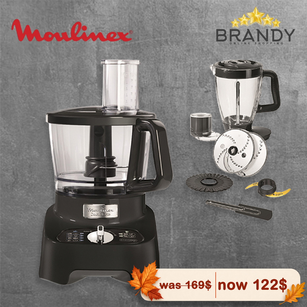 Moulinex Double Force FP821811 Food Processor 1000W 3L 28 Functions