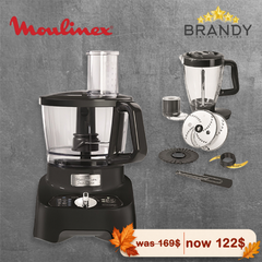 Moulinex Double Force FP821811 Food Processor 1000W 3L 28 Functions