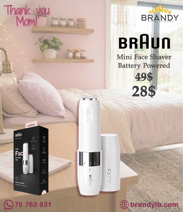 Braun Face Mini Hair Remover FS1000 Facial Trimmer with Smartlight